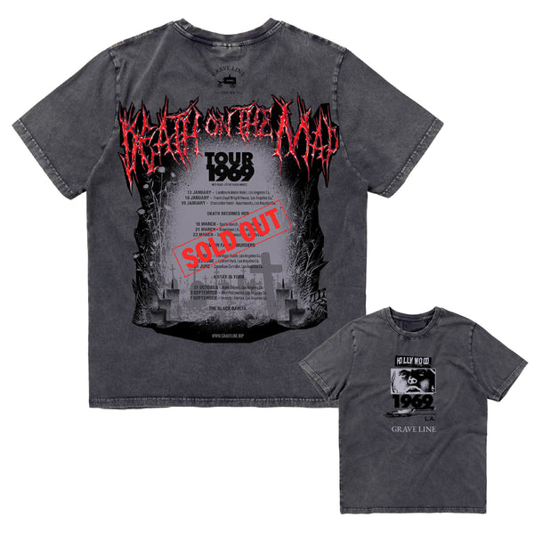 Grave Line T-Shirt (Death on the Map Tour) Ash